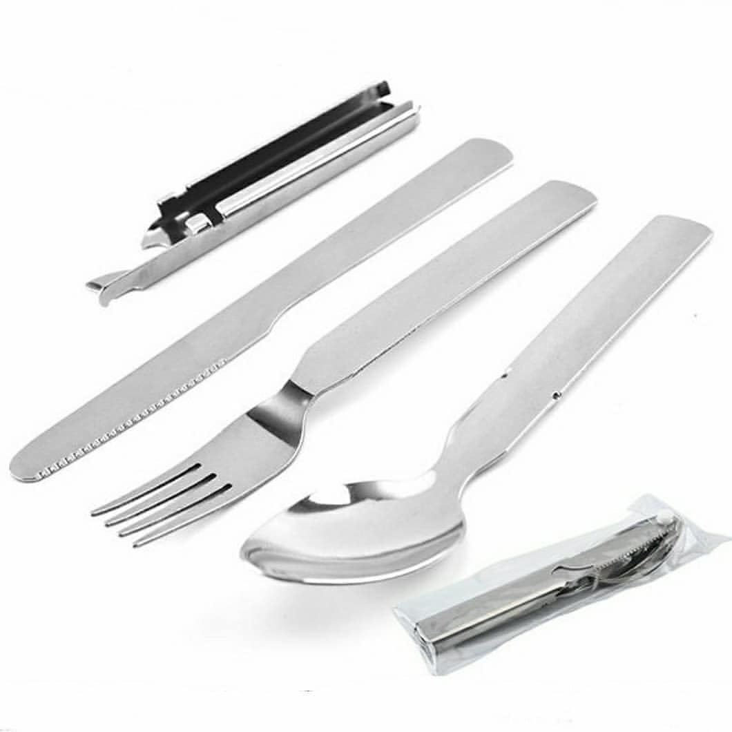 قاشق چنگال کوهنوردی آب کاری شده با آب کروم آلیاژ ضد زنگ